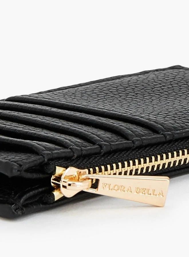 Flora Bella By Shoexpress Black Card Holder With Coin Pocket for Women | Best Price UAE